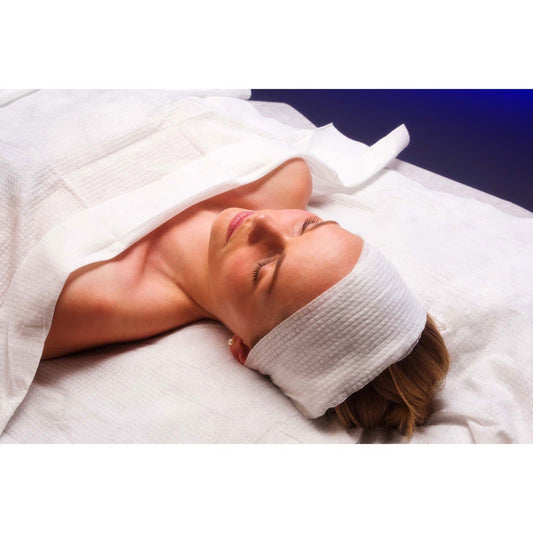 Scrummi Spa Head Band - Biologiskt nedbrytbart huvudband - 20 st Förbrukning Scrummi