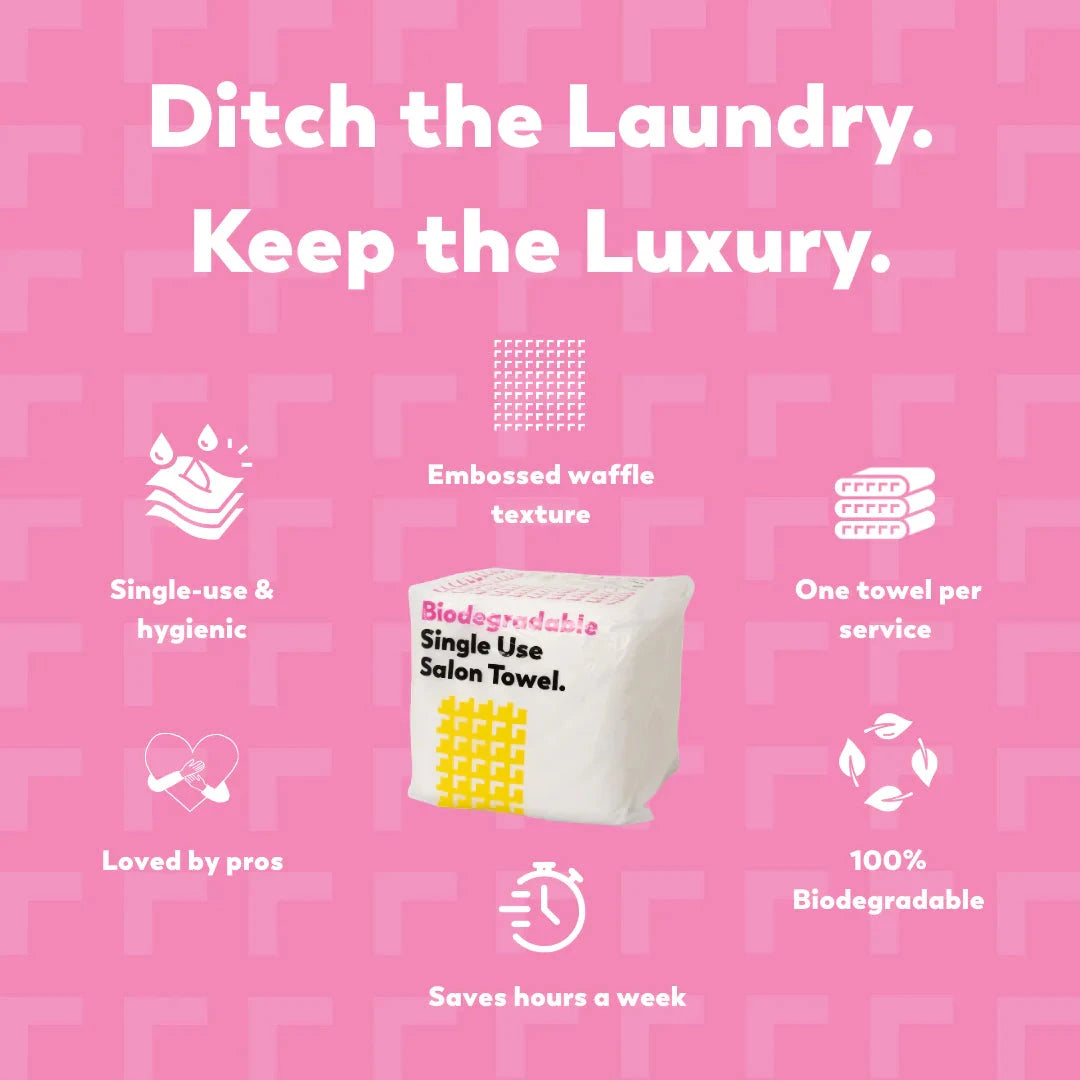 Scrummi® Original Waffle Towel LUXE WHITE 80x40cm. 50/400/600count Förbrukning Scrummi 