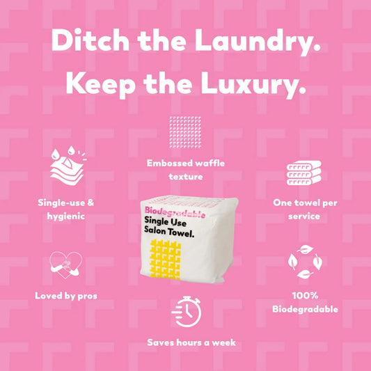 Scrummi® Original Waffle Towel LUXE WHITE 80x40cm. 50/400/600count Förbrukning Scrummi 