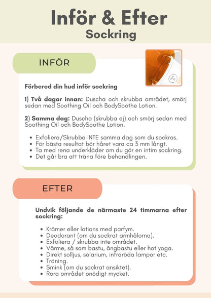 Before and After Sugaring | Print-at-home Marketing Savvy Sugaring 