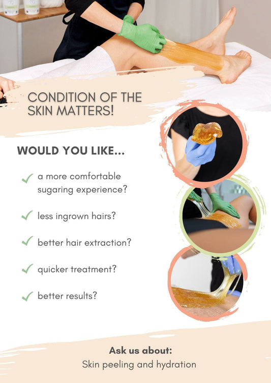 Condition of the skin matters! | Print-at-home Marketing Savvy Sugaring 