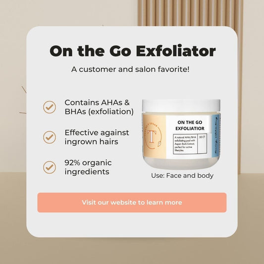 On the Go Exfoliator | Instagram & Facebook Post Marketing Savvy Sugaring 