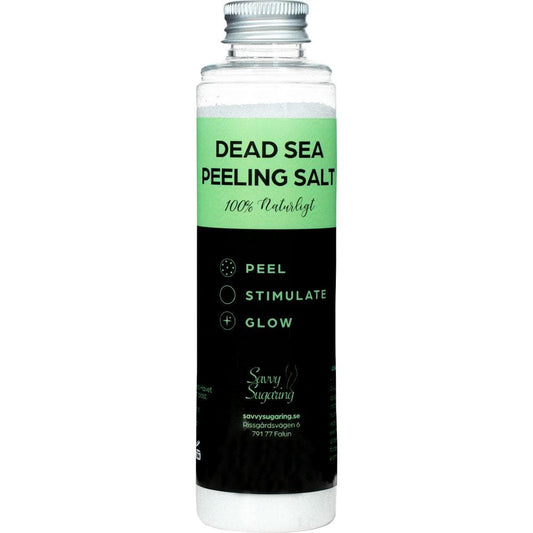 Premium Dead Sea Peeling Salt 150ml Hudvård Savvy Sugaring 