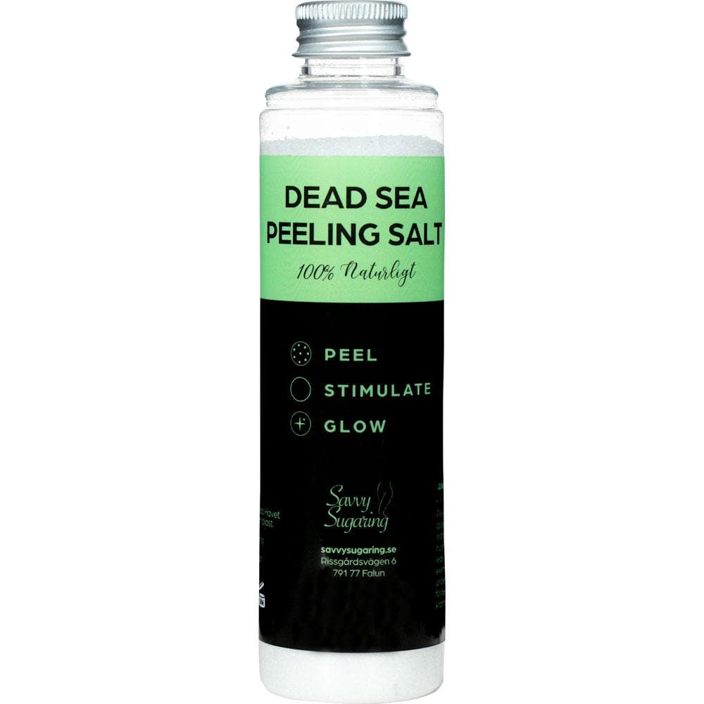 Premium Dead Sea Peeling Salt 150ml Hudvård Savvy Sugaring 